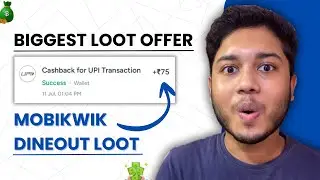 Mobikwik Biggest Loot Offers | Mobikwik Dineout & UPI Offers