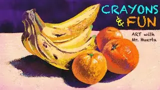 Fun Crayon Techniques! Art Lessons for our Students Learning @H.O.M.E.