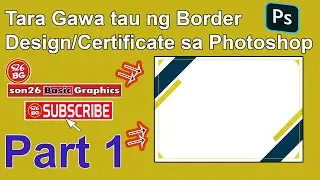How to make a Border Design for Certificate in Photoshop(Tagalog)Part1