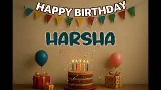HARSHA&rsquo;s Happy Birthday Song 🎈 | Custom Track by XBirthdays for Kids & Adults