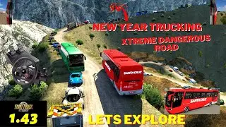 ETS2 [1.43] REALISTIC DRIVING[XTREME DANGEROUS ROAD][ WITH HEAVY SUPERCAR AND SPORTS TRAFFIC MODS]