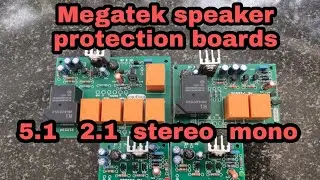 Megatek speaker protection boards 5.1  2.1 stereo mono.