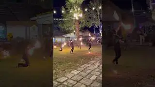 Insane Fire Show on a Tropical Night