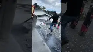 rubber carpet installation process  #shorts