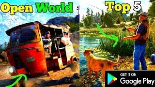 Top 5 open world games for android 2022 ||  Big map games android || new android games