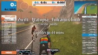 Zwift - Watopia - Volcano Climb (FULL COURSE)