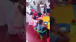 My Dother pre school 1st day Neluwa Little jems pre school 