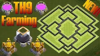 New Epic TH9 Farming Base 2016 - Th9 Farming Base - Anti Giant,Hog,Gowpie - Clash Of Clans