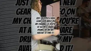 Go watch my new full length gear geek video! #pearlsnare #snaredrum #geargeek