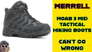 Merrell Moab 3 Tactical Mid Waterproof Hiking Work Combat Boots | Quick Look Watch Before You Buy!