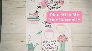 Plan With Me | May Currently Page | Live Love Posh Hello Spring Stickers