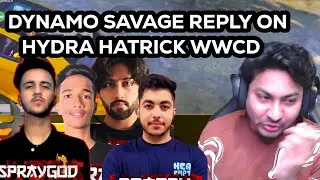 Dynamo React On Hydra Hatrick Chicken dinner🐉 | Dynamo Crazy Reaction | Team Hydra Hatrick wwce