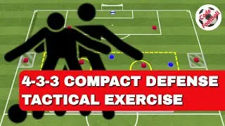 4-3-3 compact defending! Tactical exercise!