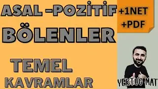 ASAL BÖLENLER ve POZİTİF BÖLENLER | Temel Kavramlar |Konu Anlatımı - Soru Çözümü YKS DGS KPSS ALES