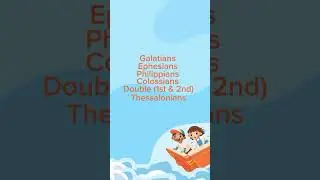 Books of the New Testament! Scripture Memory, Bible Memorization Song.
