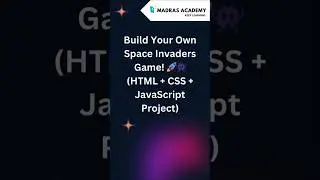 Build a Space Invaders Game in 60 Seconds! 🚀💻 | JavaScript Mini Project 🎮 | #shorts