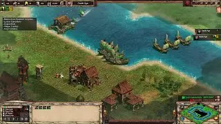 Oni.FreakinAndy (Huns) vs Dennis哥 (Poles) | 2512 ELO Naval Macro Battle | AoE2 DE