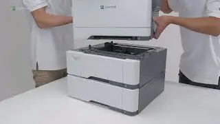 CS421/CS521/CS622 Series&mdash;Installing the optional 550-sheet tray