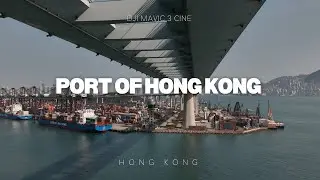 4K Drone Port of Hong Kong Infrastructure