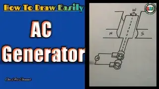dc generator | AC Generator diagram | how to draw AC Generator | ac generator drawing