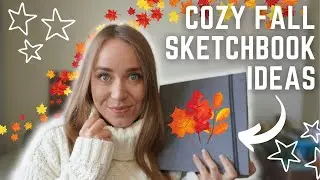 Sketchbook Ideas For Fall | cozy & warm autumn sketchbook painting ideas