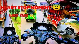  Heart Stop Moment 😱 | Almost Crash in Heavy Traffic | Real Riding Experience | KS Rider