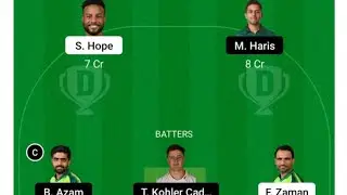 LAH VS PES DREAM 11 PREDICTION