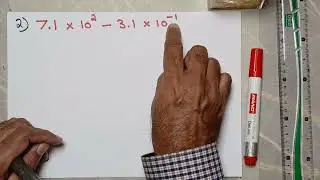 Part 9/ 7 Addition and Subtraction in Scientific Notation with Decimal numbers.
