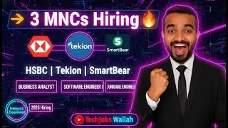 HSBC, Tekion & SmartBear  freshers hiring 2025 |OFF Campus Drive for 2020-2027 Batch | Fresher Jobs