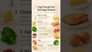 Top Foods for Strong Bones 🦴 | Natural Bone Strength Diet