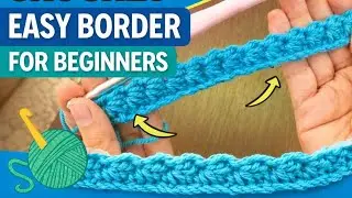 Beginners Crochet tutorial : Crochet Easy Shell Border For Blanket,  Sweater,  Shawl , Scarf
