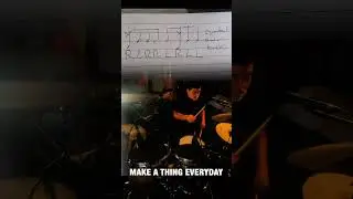 Ken Hada Drums paraidddle crash cymbal thing with notation