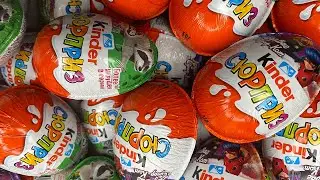 НОВЫЕ 1004 Kinder ASMR открытие - Маша и Медведь НЕ говорящие Kinder и Kinder Joy Распаковка