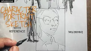 Character Portrait Sketch With Reference