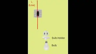 1Gang 1Way Switch and Bulb Connection #electrical #electrician #short #shorts