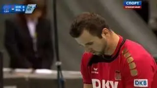 Georgy Grozer huge serve in Todor Skrimov