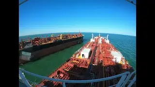 Oil Tanker Lightering Operation