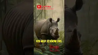 The Javan Rhinoceros has a long reproductive cycle #shorts #ytshorts #facts