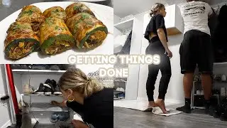 Doing All The Things I've Been Avoiding, Organizing & Zucchini Enchilada Roll Ups