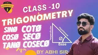 Govindam Institute  Live Stream class 10 ch 8  Trigonometry