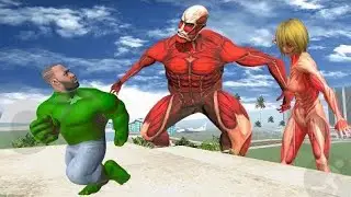 Franklin become hulk and colossal titan to fight titans in Indian bike driving 3d