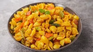 Vegetable Pasta Recipe | Veg Shell Pasta Recipe | Toasted