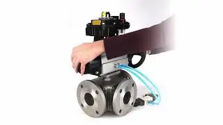 Industrial Ball Valve BV3232P DN100 with Pneumatic System & Explosion-Proof LSU