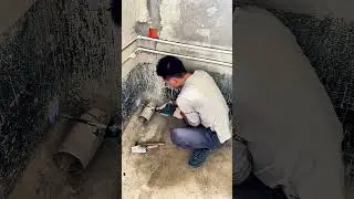 This Pipe Cut Trick Makes Plumbing Repairs Look Effortless#ConstructionSkills #PlumbingWork