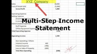 Multistep Income statement ( Part 1)
