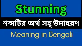 Stunning Meaning In Bengali /Stunning mane ki