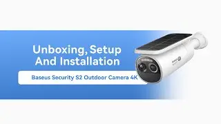 Baseus Security S2 Outdoor Camera |What's in box#setup#installation|PIR+Radar Safety with 4K Clarity