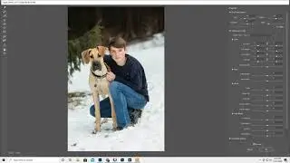 Как удлинить штаны в Photoshop. Быстрое выделение, деформация, пластика, редактирование, зима, со...