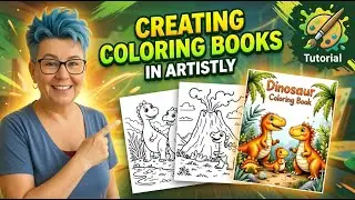 Создавайте раскраски для продажи с помощью Artistly.
