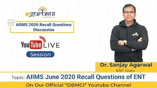 AIIMS June 2020 Recall Questions of ENT